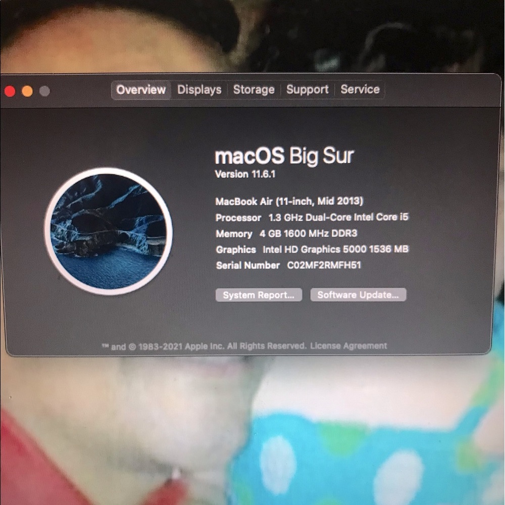 MacBook Air mid 2013